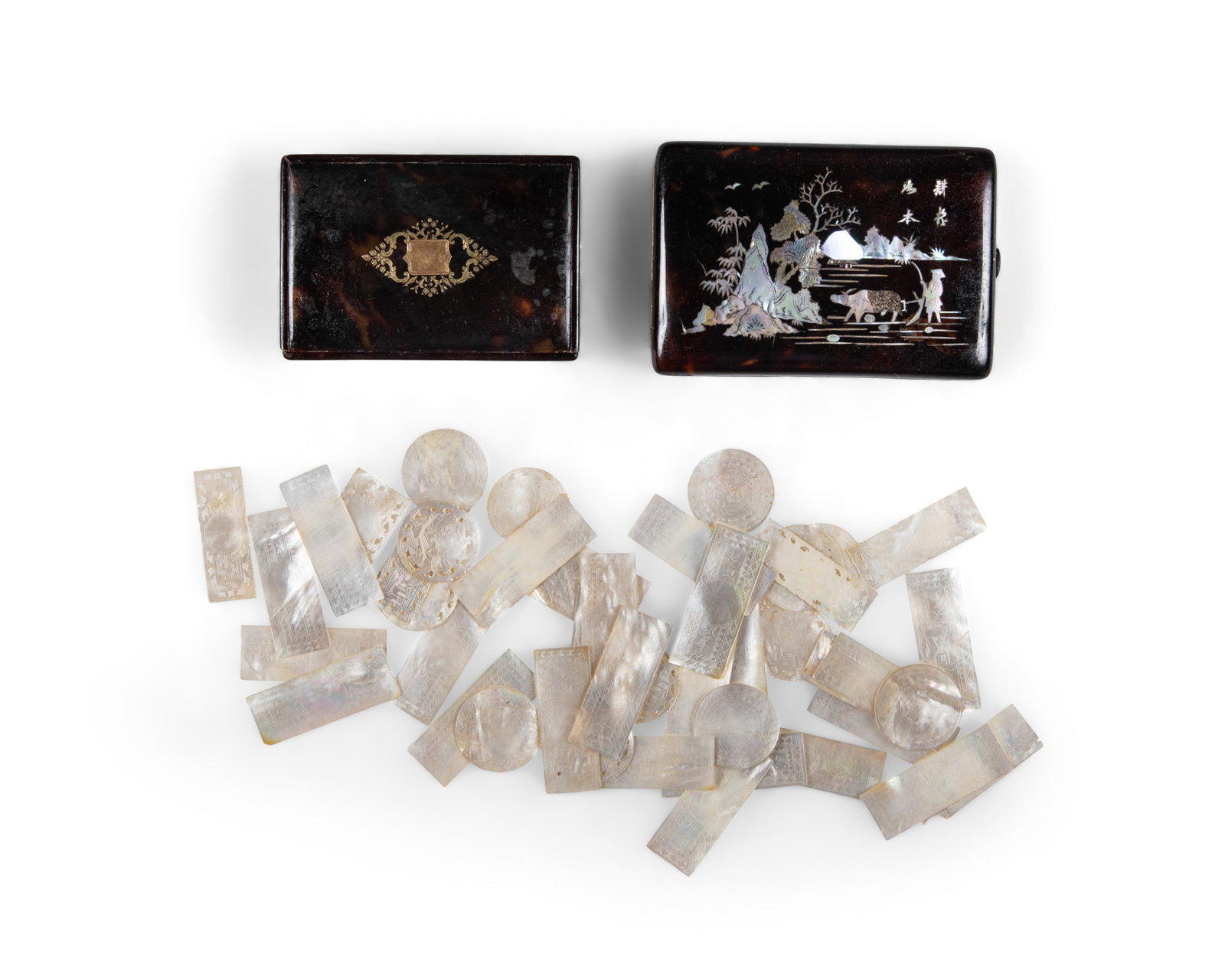 *A COLLECTION OF THREE CANTON EXPORT ITEMS 19世纪末-20世纪初 (1 of 1)