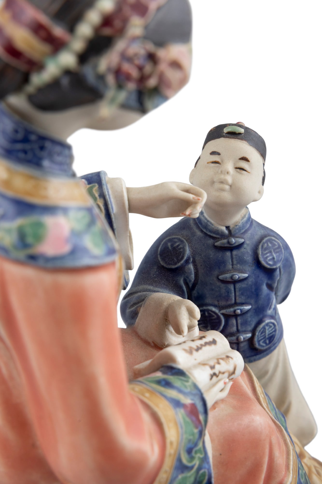 LIN WEI DONG 林伟东 瓷雕‘教子成龙’ - 6