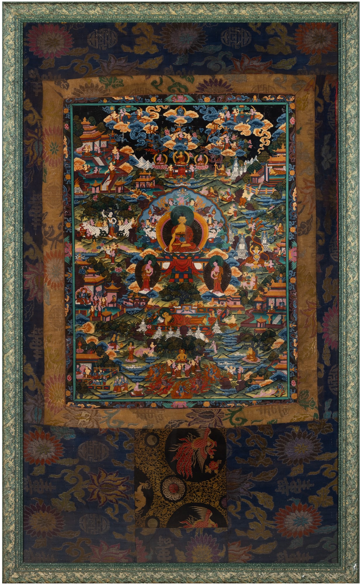 A SHAKYAMUNI BUDDHA THANGKA 20世纪 尼泊尔 释迦牟 (1 of 5)