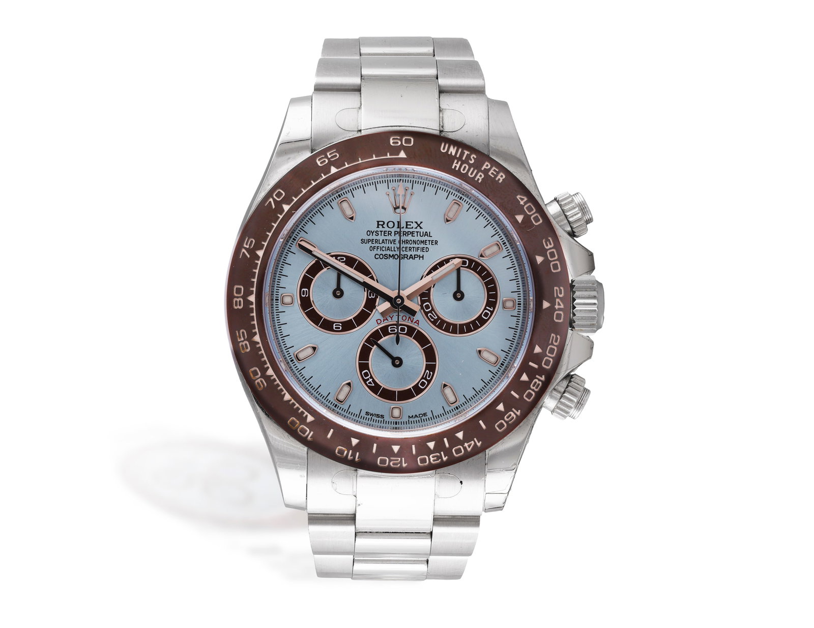 ROLEX: A PLATINUM 'DAYTONA' WATCH, CIRCA 2013-2023 44-jewel Cal-4130 automatic movement, circular (1 of 4)