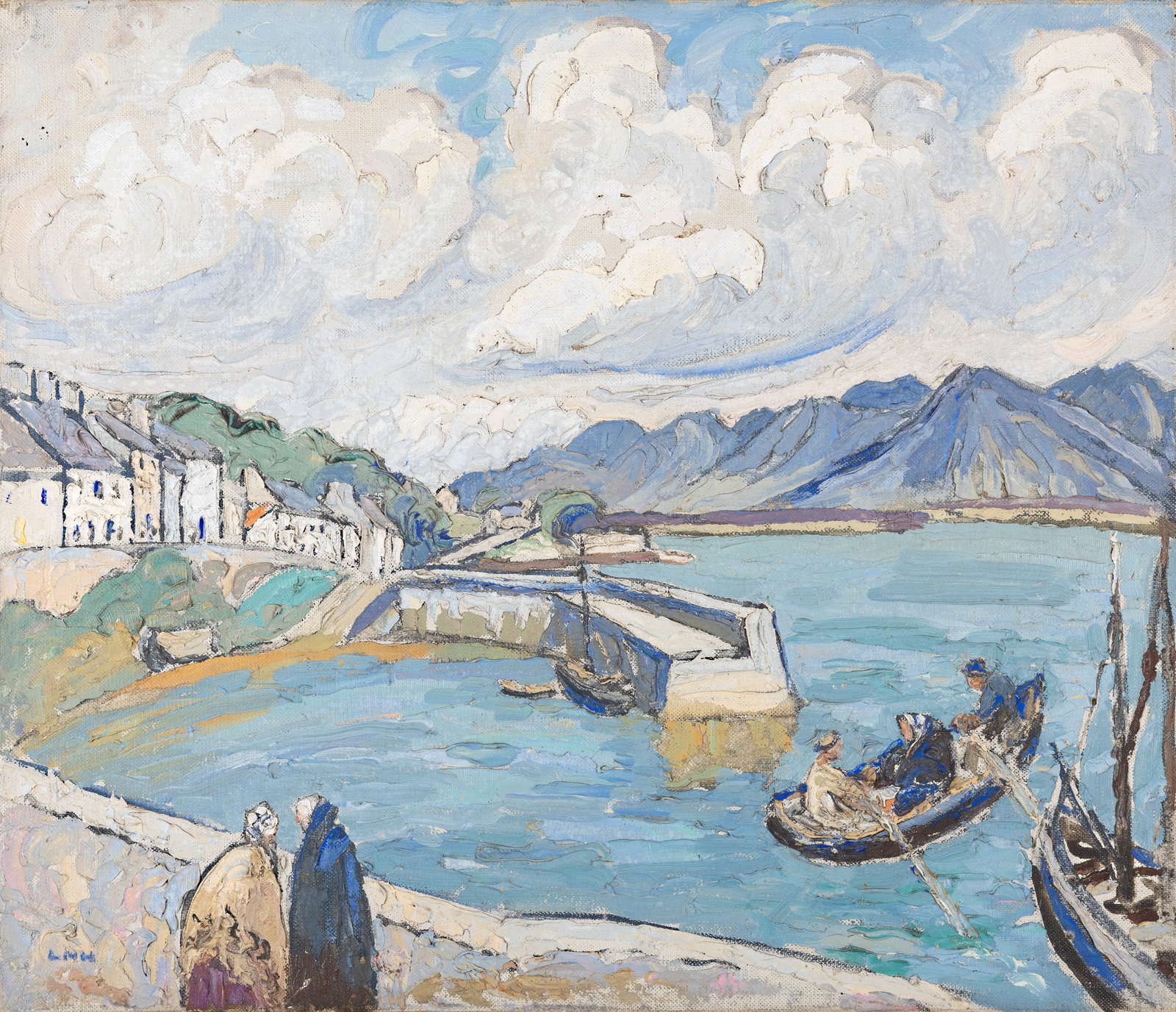 Letitia Marion Hamilton RHA (1878-1964) Roundstone Oil on canvas, 51 x 61cm (20 x 24'') Signed with (1 of 3)
