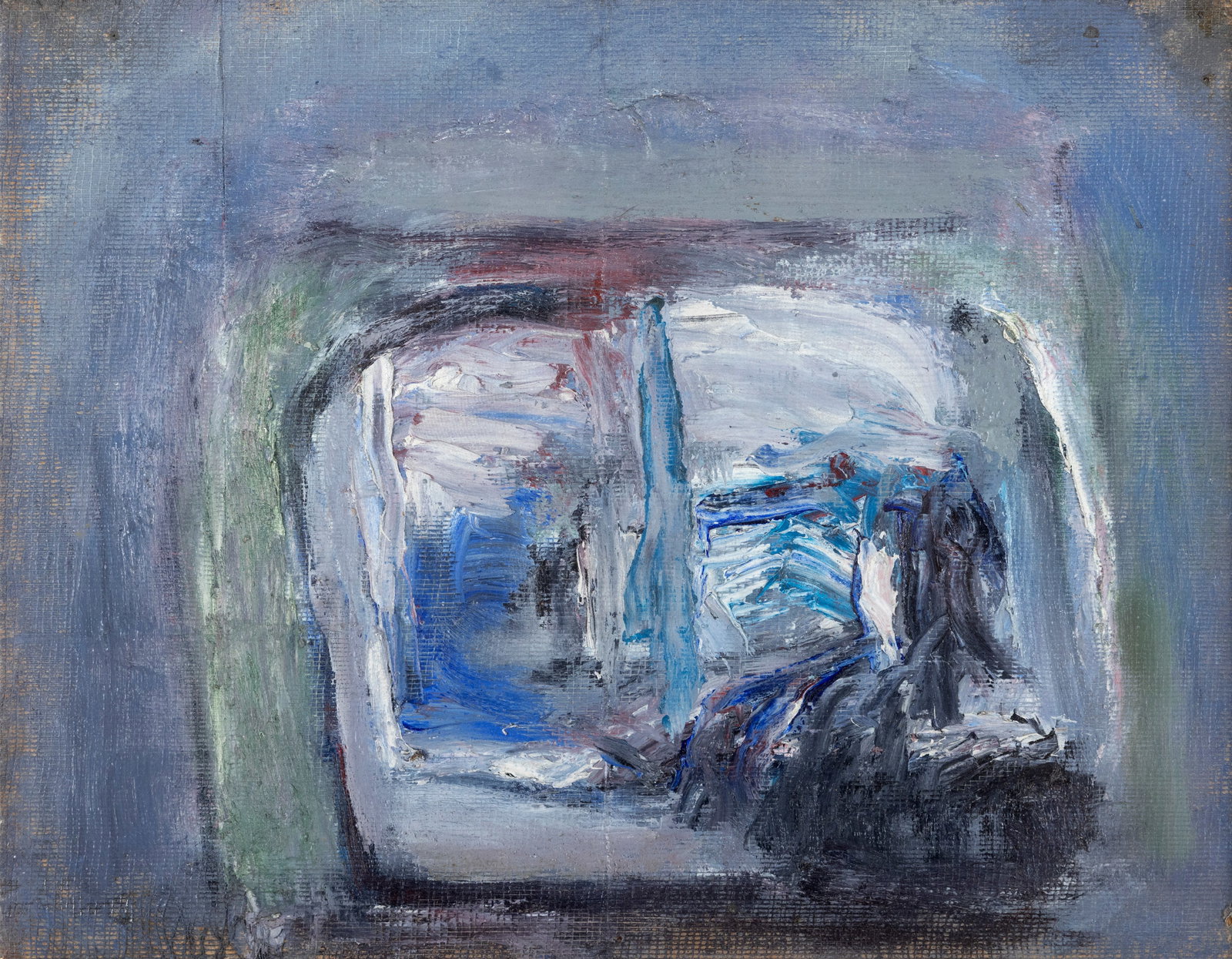 Patrick Collins HRHA (1911-1994) Girl at the Window Oil on board, 21 x 25.5cm (8¼ x 10'') (1 of 3)