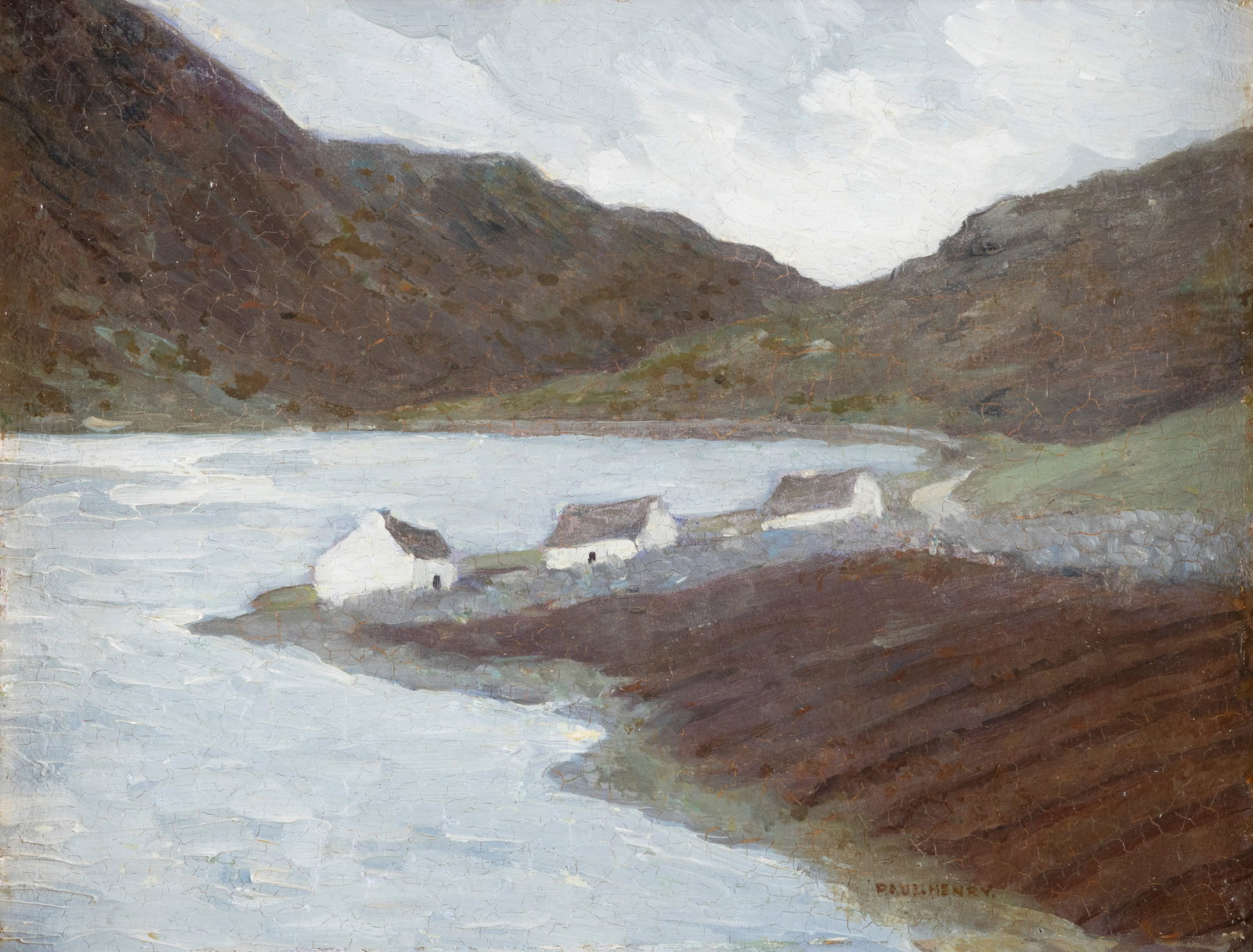 Paul Henry RHA (1877-1958) An Early View of Pullough Bay, Achill, c.1912-13 Oil on board, 24.4 x (1 of 4)
