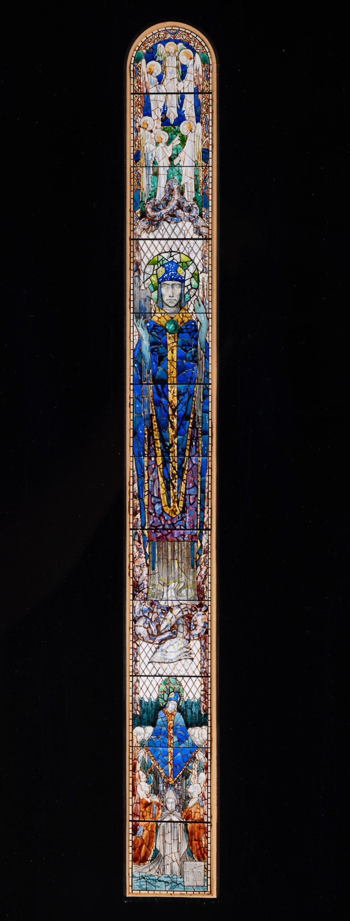 Harry Clarke RHA (1889-1931) Design for St. Maculind Window, St. Maculind's Church, Lusk, Co. (1 of 5)