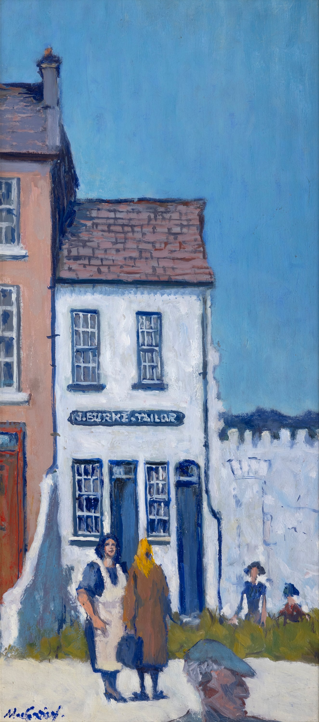 Maurice MacGonigal PRHA (1900-1979) The Tailor's House, Clifden, Connemara Oil on board, 64.5 x (1 of 4)