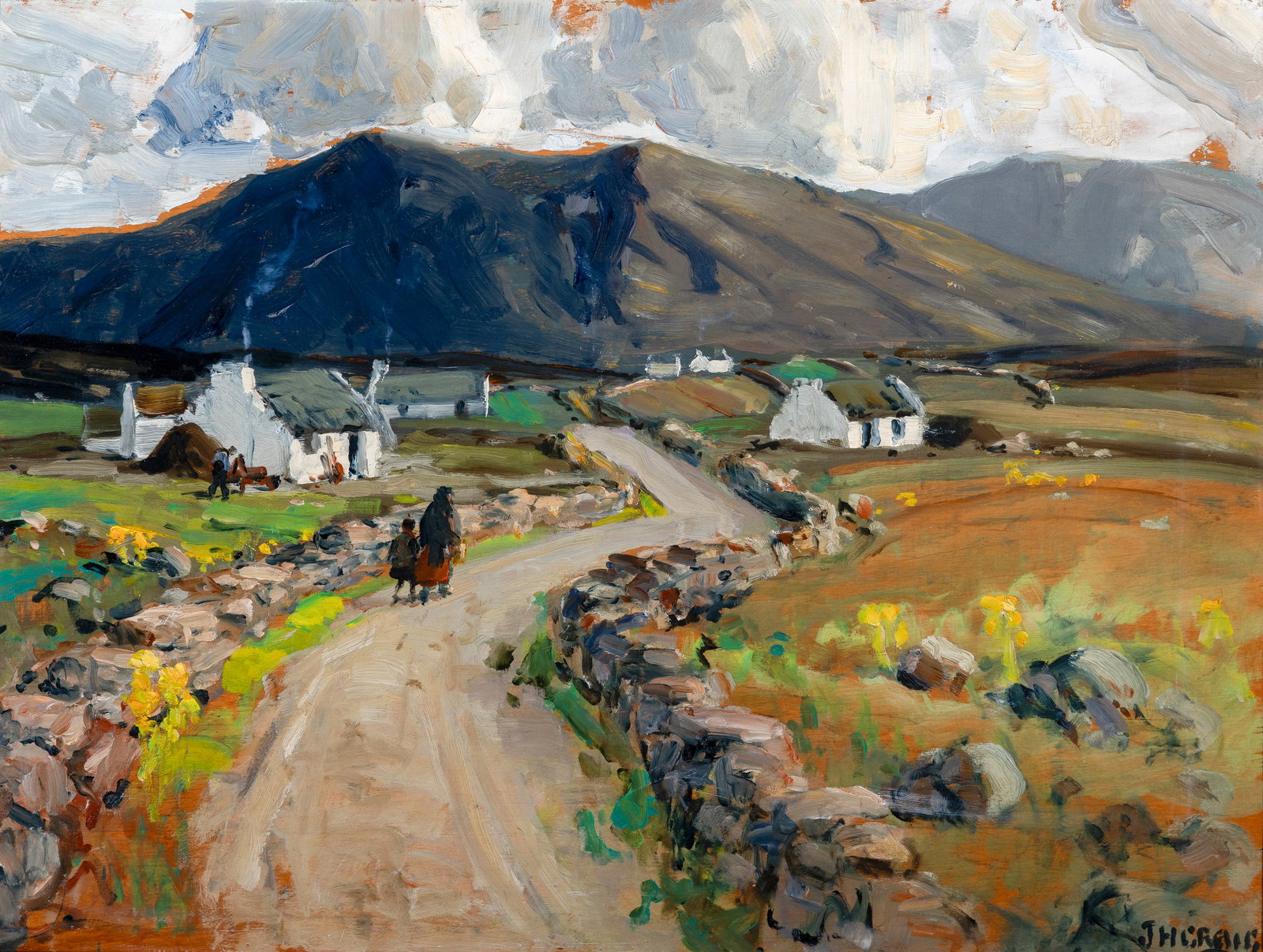 James Humbert Craig RHA RUA (1877-1944) Near Dungloe, Co. Donegal (c.1935/8) Oil on board, 37 x: James Humbert Craig RHA RUA (1877-1944) Near Dungloe, Co. Donegal (c.1935/8) Oil on board, 37 x 49cm (14½ x 19¼'') Signed Provenance: With Gorry Gallery, Dublin, Jan/Feb 2002 cat. no.44 Exhi