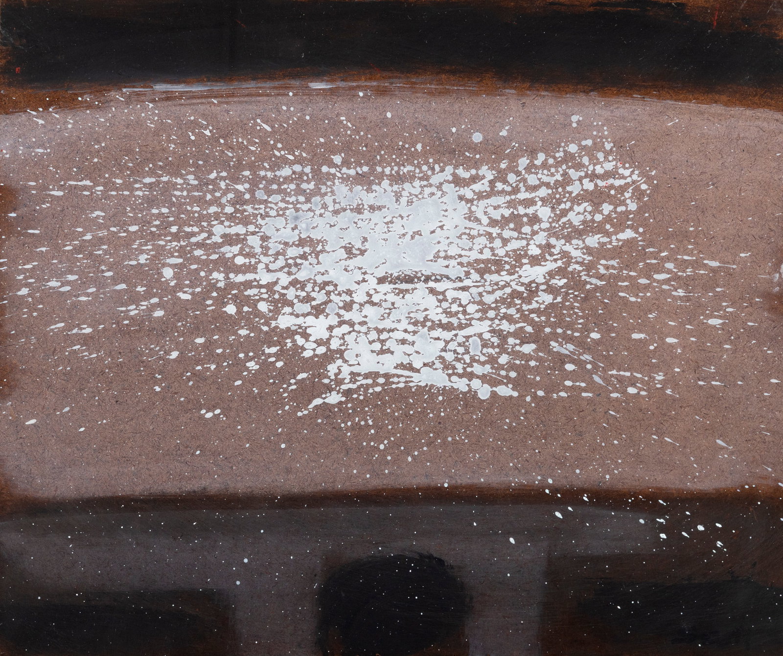 Patrick Scott HRHA (1921-2014)* Strata (White Strata) Oil on board, 25 x 29cm: Patrick Scott HRHA (1921-2014)* Strata (White Strata) Oil on board, 25 x 29cm (9¾ x 11½'') Signed Provenance: with Austin/Desmond Fine Art Gallery, London, label verso. *This lot will attrac