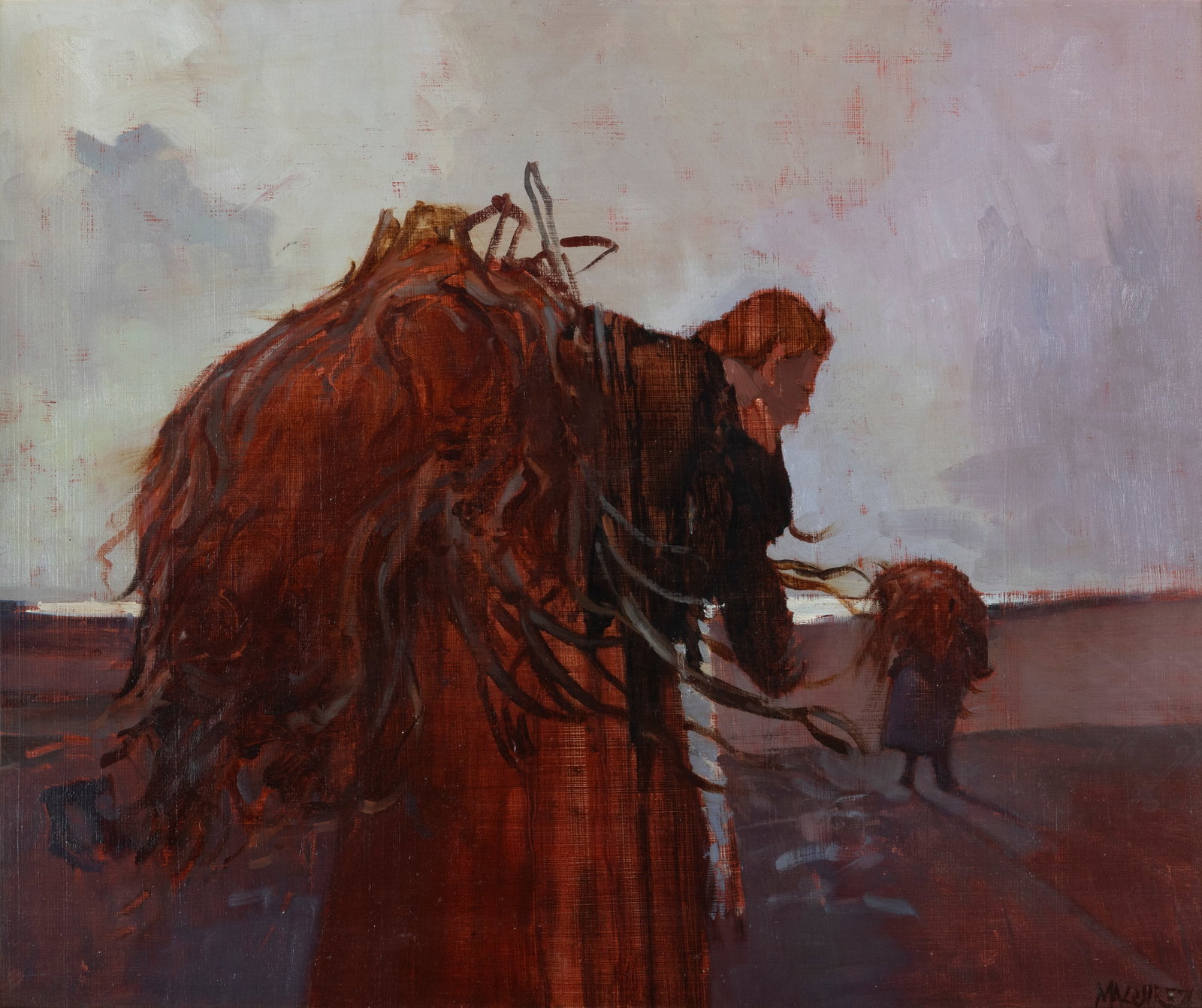 Cecil Maguire RHA RUA (1930-2020) Gathering Ribbonweed, Aranmore Oil on board, 49 x 59cm (19¼ (1 of 4)