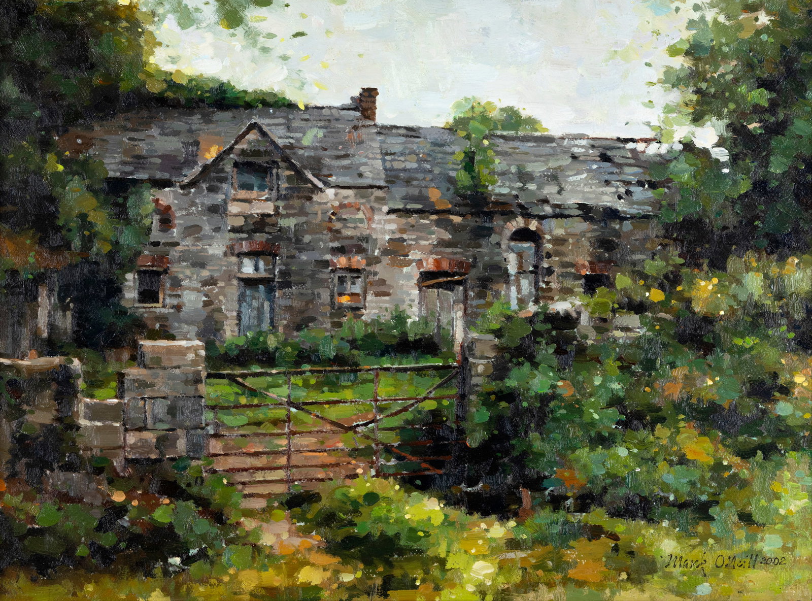 Mark O'Neill (b.1963) Country House (2002) Oil on board, 39 x 53cm (15¼ x 20¾'') Signed (1 of 4)