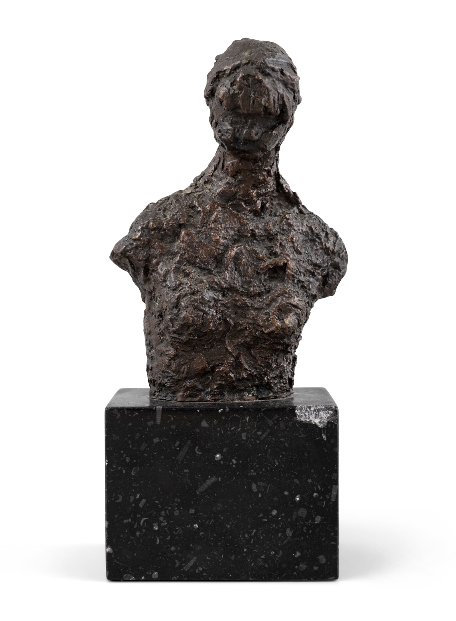 Melanie le Brocquy HRHA (1919-2018) A Female Torso Bronze on black marble plinth, 24 x 10cm: Melanie le Brocquy HRHA (1919-2018) A Female Torso Bronze on black marble plinth, 24 x 10cm (9½ x 3¾'') Signed and numbered 2/6
