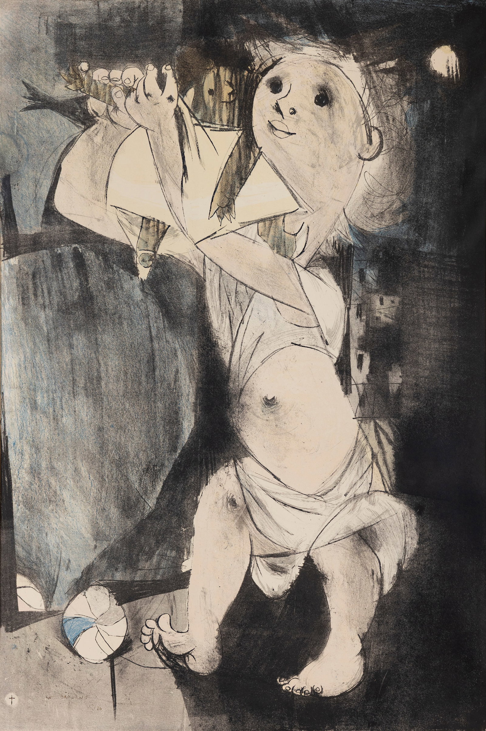 Louis le Brocquy, HRHA (1916-2012) Child With a Doll (1949) Lithograph, 75 x 51cm (29½ x (1 of 4)