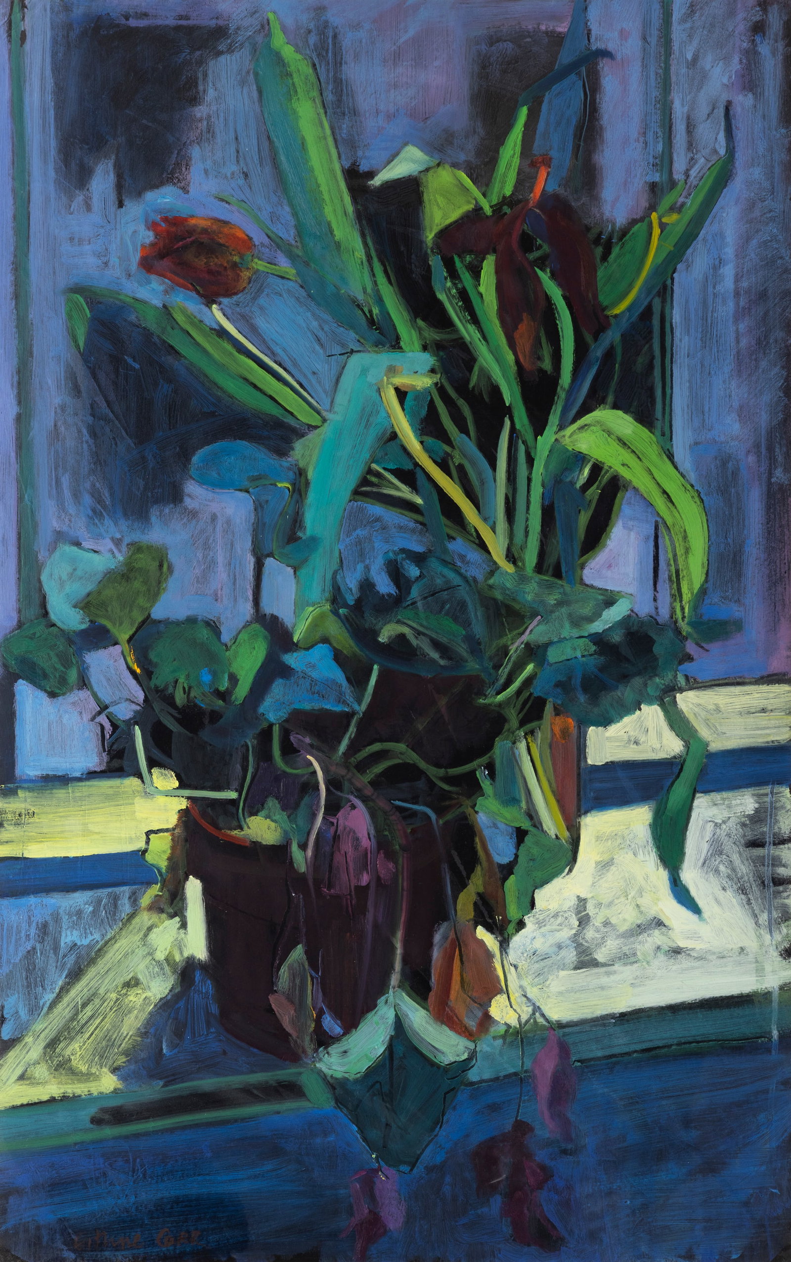Eithne Carr (1946-2014) Still Life Oil on board, 80 x 50cm (31½ x 19¾) Signed: Eithne Carr (1946-2014) Still Life Oil on board, 80 x 50cm (31½ x 19¾) Signed