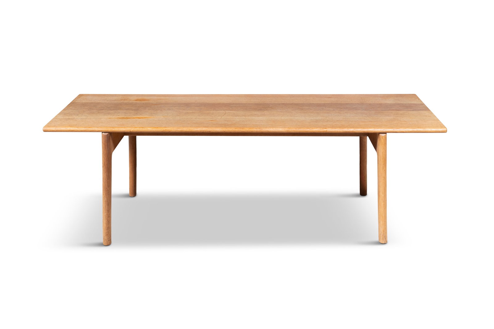 HANS J WEGNER (1914-2007) A solid oak AT-15 coffee table by Hans J. Wegner for Andreas Tuck. 150 x: HANS J WEGNER (1914-2007) A solid oak AT-15 coffee table by Hans J. Wegner for Andreas Tuck. 150 x 60 x 48cm(h)