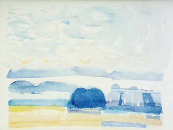 Colin Middleton RUA RHA (1910-1983) September Mor: Colin Middleton RUA RHA (1910-1983) September Morning, Lough Erne Watercolour, 32 x 42cm (12.5 x 16.5") Signed and dated '71 Exhibited at "The Colin Middleton Exhibition", David Hendriks Gallery,