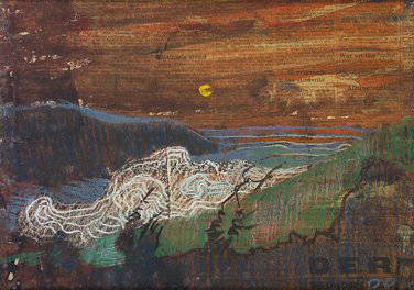 Patrick Pye RHA (b.1929) Cloud Encroaching on a V: Patrick Pye RHA (b.1929) Cloud Encroaching on a Valley Pastel on Newsprint, 24 x 34cm (9.5 x 13.5") Signed Exhibited at the David Hendrik's Gallery, Dublin