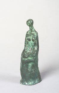 Melanie le Brocquy HRHA (b.1919) Girl With Claspe: Melanie le Brocquy HRHA (b.1919) Girl With Clasped Hands (1975) Bronze, 14cm high (5.52") Edition 6