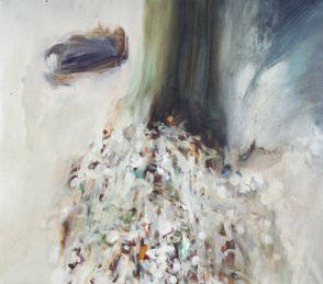 Barrie Cooke, HRHA, (b.1931) Plunging Water Oil o: Barrie Cooke, HRHA, (b.1931) Plunging Water Oil on canvas, 74.5 x 84.5cm, (29.25 x 33.25") Signed and dated '62 Exhibited: "Barrie Cooke and Camille Souter Exhibition" drawn for Sir Basil Goulding