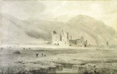 Colonel Charles Pratt (1789-1869) Abbey at Fore,: Colonel Charles Pratt (1789-1869) Abbey at Fore, Co Westmeath Monochrome wash, 17 x 26cm (6.75 x 10.25") Signed with initials, inscribed verso and dated July 23rd 1820