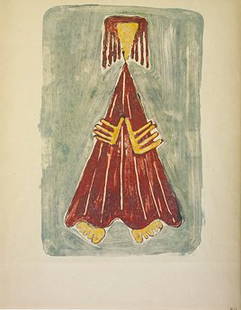 Hilary Heron (1923 - 1977) The Wise Man Monotype,: Hilary Heron (1923 - 1977) The Wise Man Monotype, 32 x 22cm (12.5 x 8.75") Signed with initials Provenance: From the Collection of George and Maura McClelland