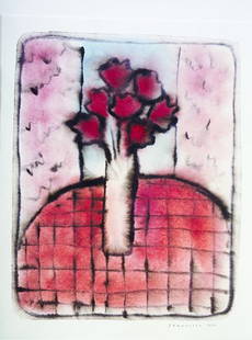 Neil Shawcross RHA RUA (b. 1940) Still Life - Flo: Neil Shawcross RHA RUA (b. 1940) Still Life - Flowers in a Vase Watercolour, 57 x 45cm (22.5 x 18") Signed & dated 1987