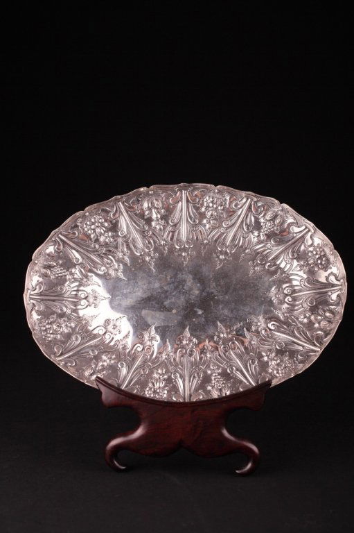 English Silver Victorian Tray, London 1883 (1 of 6)
