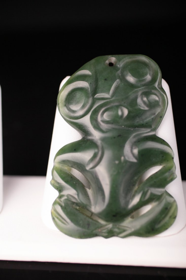A Maori Jade Hei-tiki Pounamu Pendant (1 of 3)