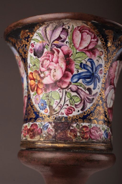 A Persian Enameled Copper Stem Cup (1 of 8)