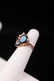 14kt Gold Opal & Onyx Vintage Cocktail Ring - 3