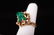 14kt Brutalist Rough Emerald & Diamond ring