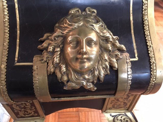 Rare 19th century French Boulle vitrine display cabinet (1 of 15)