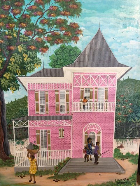 Oil on Canvas Haitian painting by Chery (1 of 7)