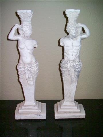 A pair of Roman Plaster Candelabras (1 of 7)