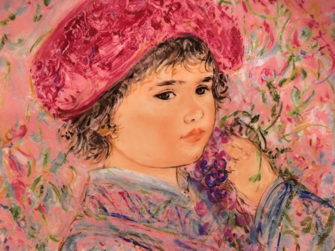 Edna Hibel plate the nobilty of children: Edna Hibel plate the nobilty of children measuring 9" 3/4
