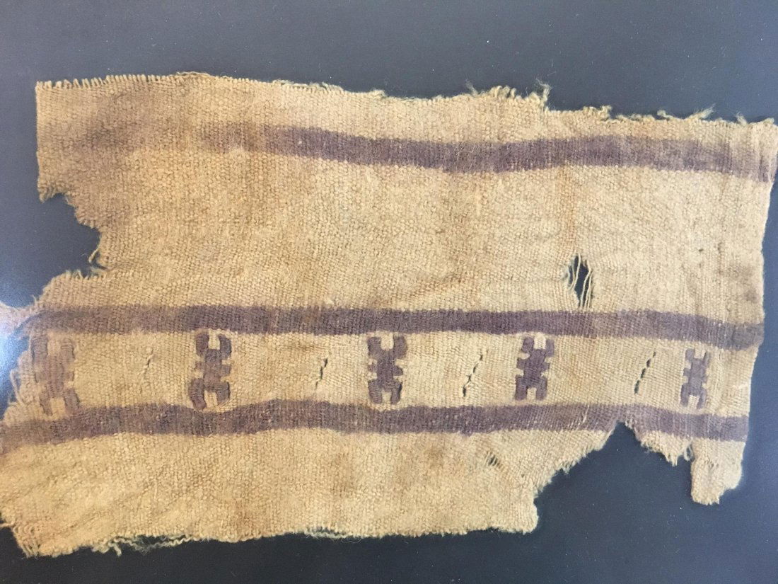 Framed Pre-Columbian Textile Fragment (1 of 2)