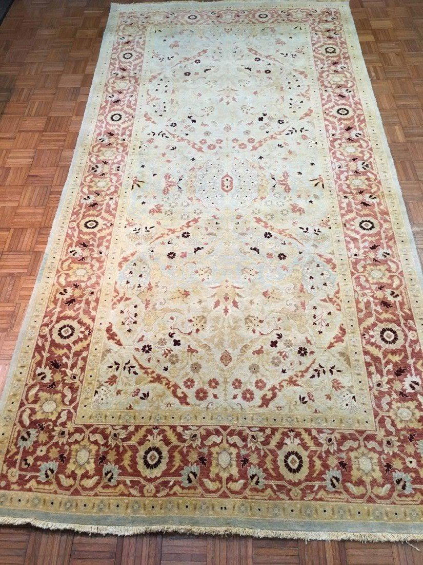 A large Pakistan bijar Garrus corridor rug (1 of 9)