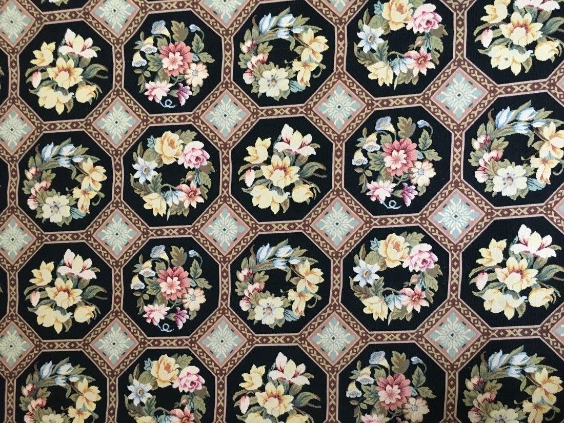 A handmade Needle point tapestry rug (1 of 6)