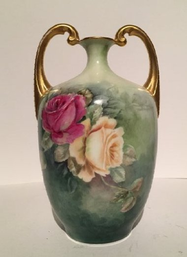 Antique J P L Limoges French Porcelain Vase (1 of 10)