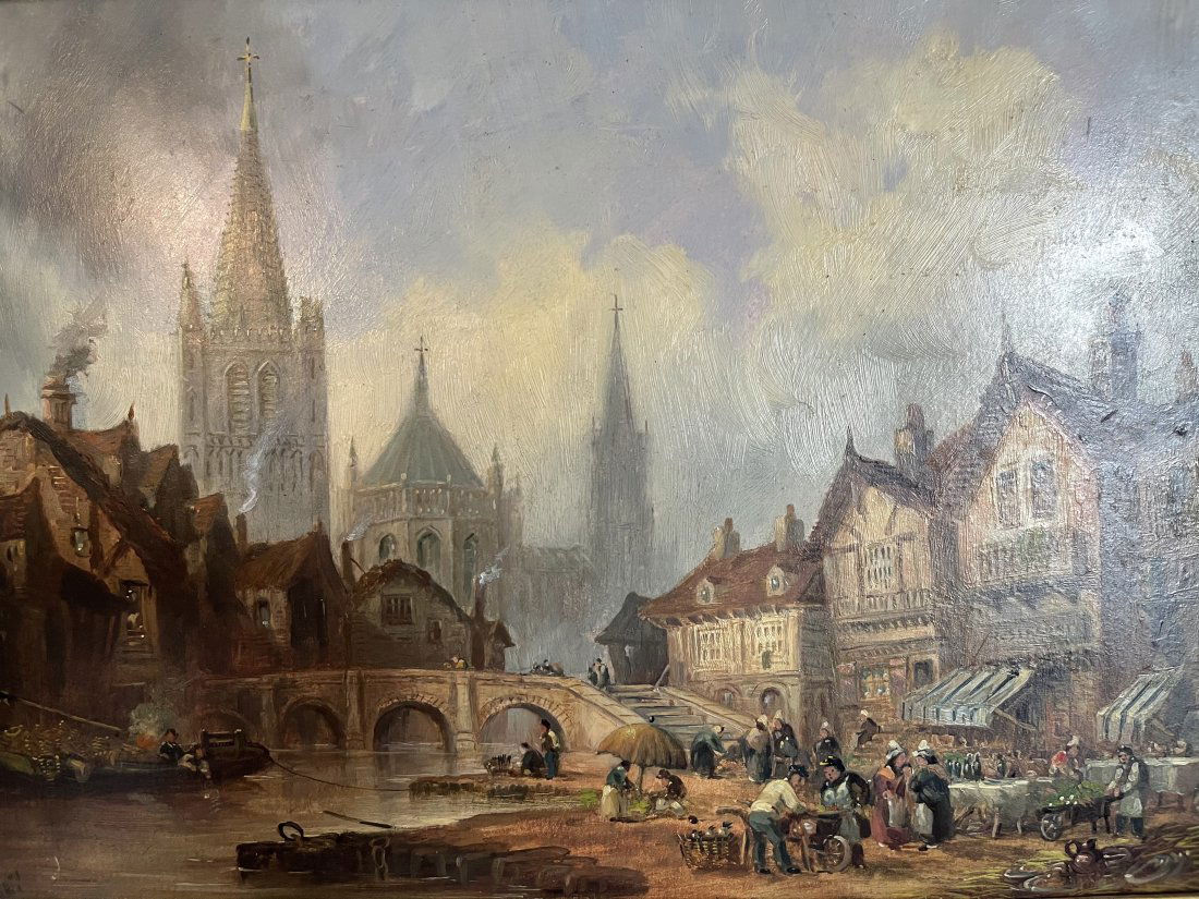 Claude T. Stanfield Moore (UK 1853-1901) Oil on Board (1 of 18)