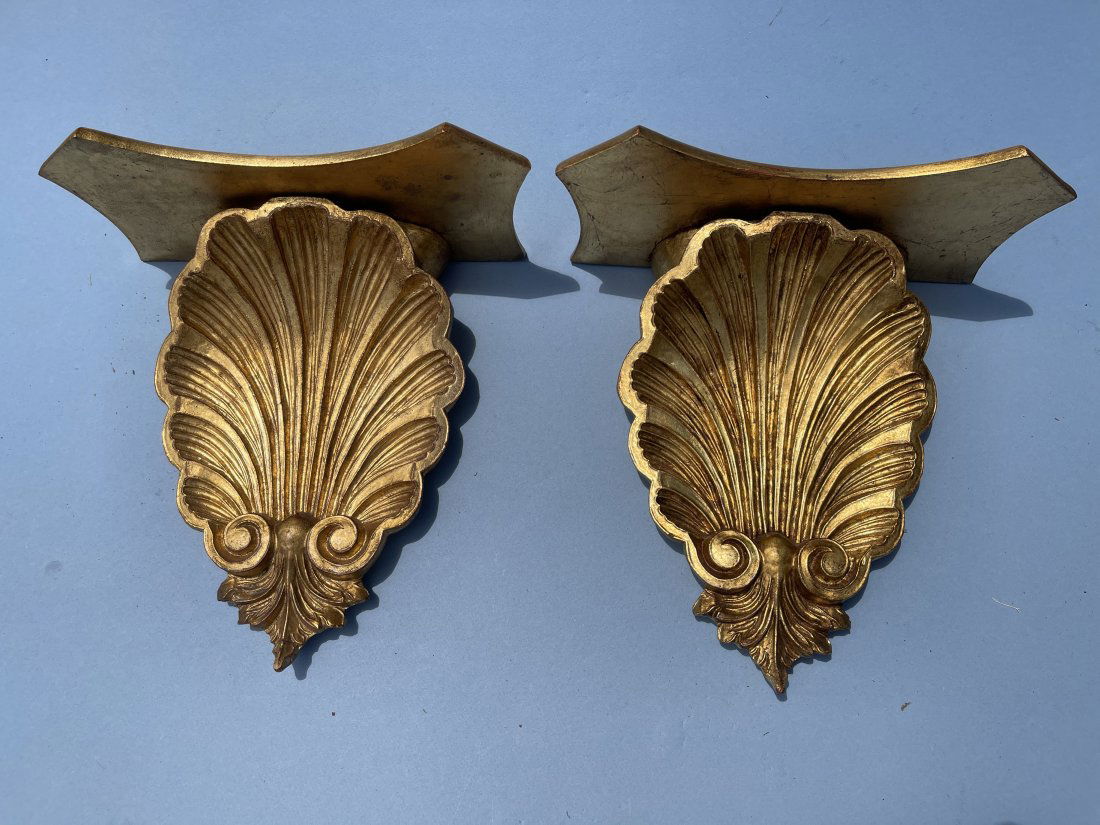 Pair of decorative wall  sconce shelves (1 of 8)