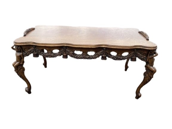 Antique Gothic style Carved coffee table (1 of 16)