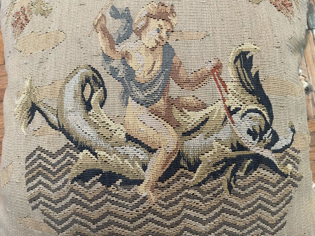 A Tapestry decorative tasseled pillow (1 of 10)