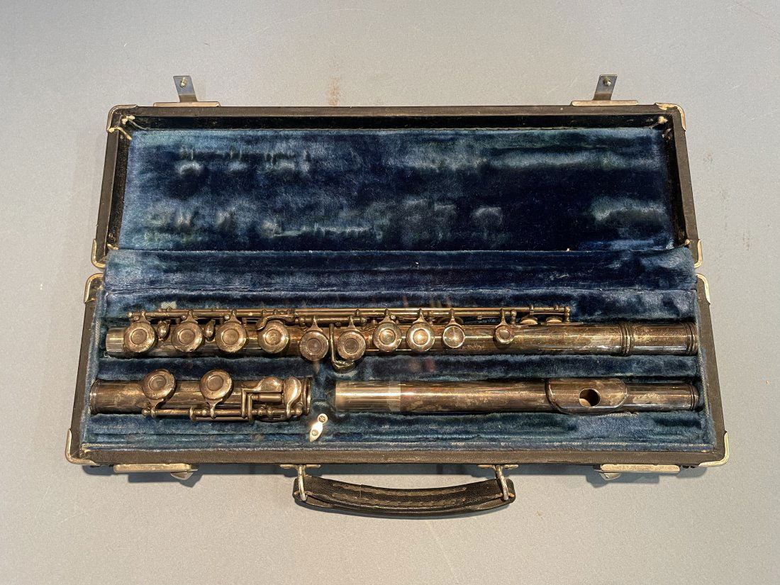 Antique three piece Flute in a case (1 of 11)