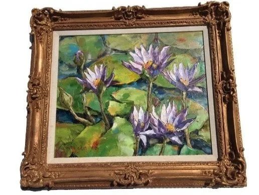 KIM YUN HA Oil on Canvas painting: KIM YUN HA (Belgium artist) Oil on Canvas painting. signed on the lower left KIM YUN HA. A well executed work with vivid colors and think impasto. sight measures : 20" by 24" frame measures 28" by 32"