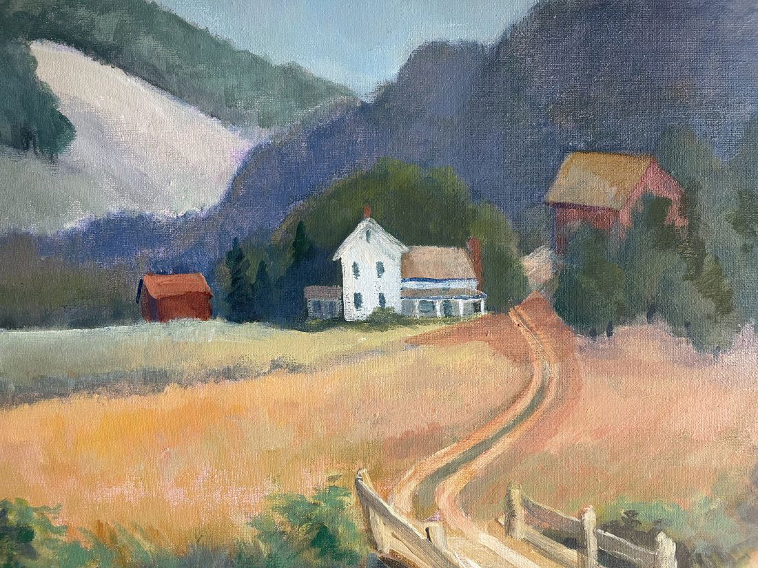 Richard Bowman Oil on Canvas Painting (1 of 8)