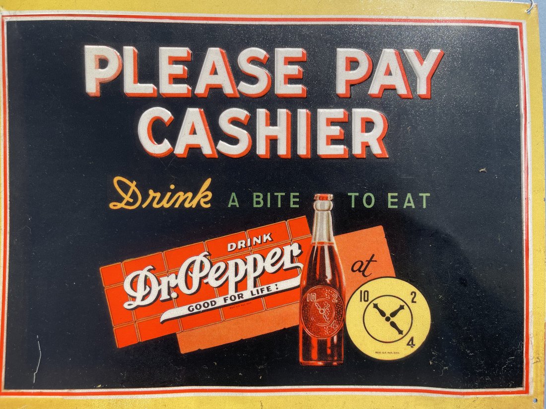 Dr. Pepper Please Pay Cashier Sign (1 of 4)