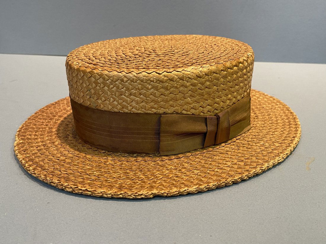 A vintage Boater straw Hat for men by Allen & Hunter (1 of 12)