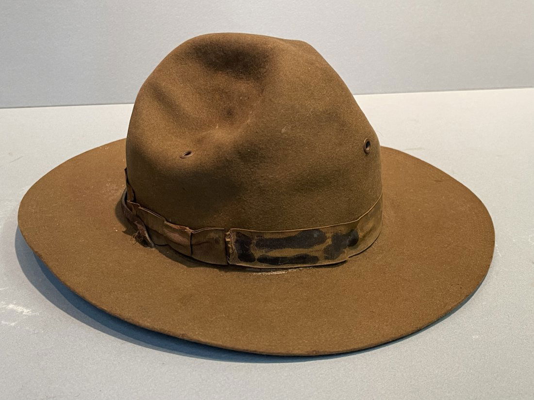 An old Army style hat for men by John B Stetson (1 of 10)
