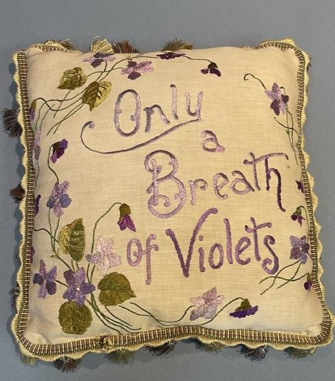 A vintage embroidery Hand stitched pillow: A vintage embroidery Hand stitched pillow.