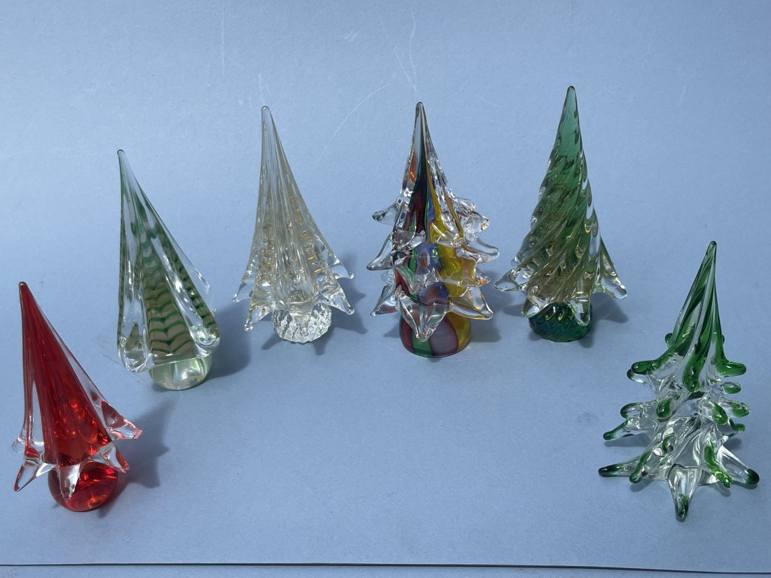 A group of Six Murano art glass for Christmas (1 of 13)