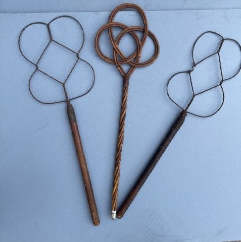 Group of three Antique Wire Rug Beaters (1 of 8)